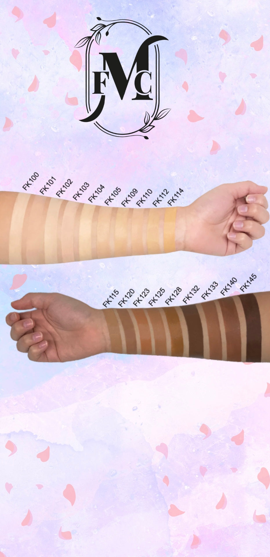 Muestra de maquillaje